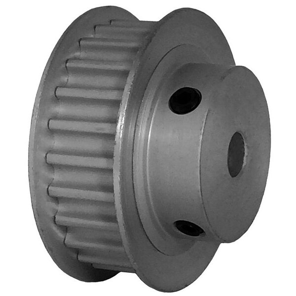 24-5P09-6FA3, Timing Pulley, Aluminum, Clear Anodized,